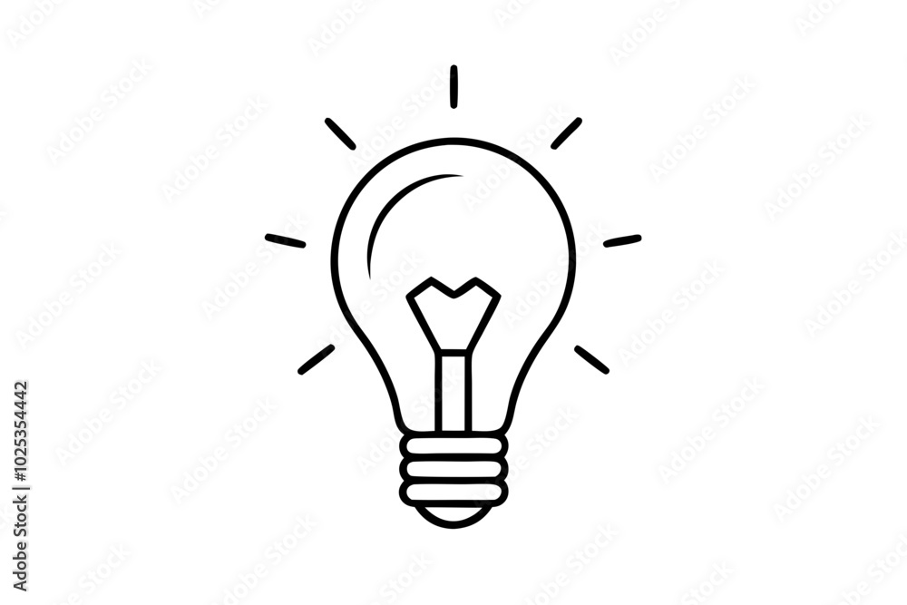 light bulb symbol idea and creativity line drawing vector
light bulb symbol idea and creativity line drawing vector
