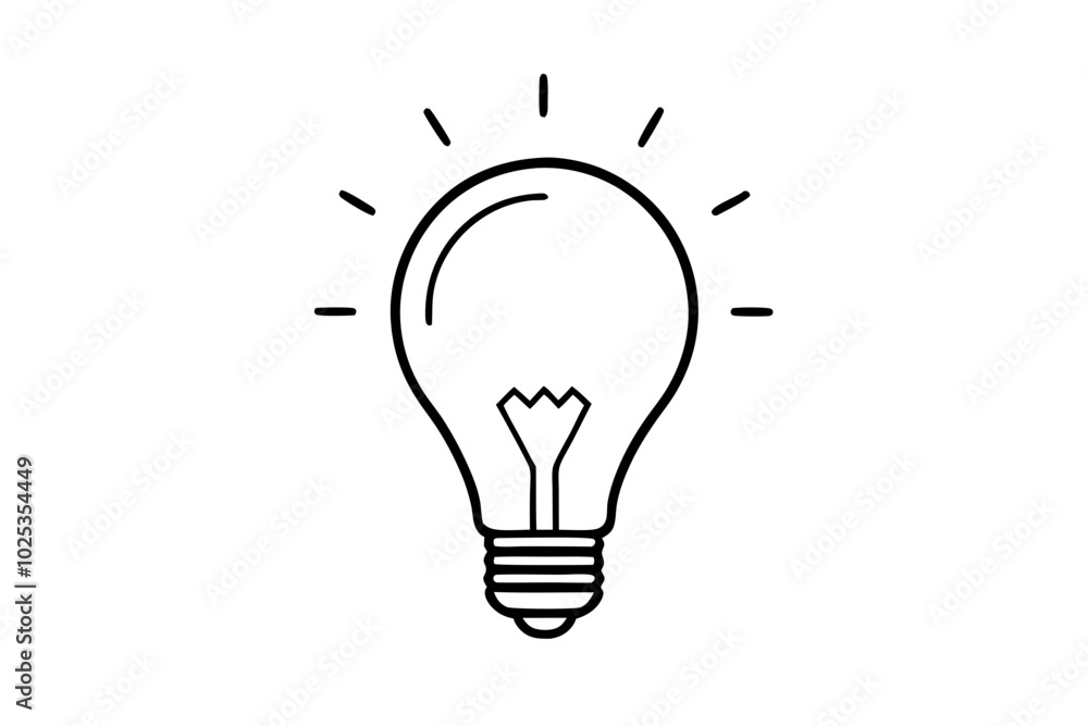 light bulb symbol idea and creativity line drawing vector
light bulb symbol idea and creativity line drawing vector