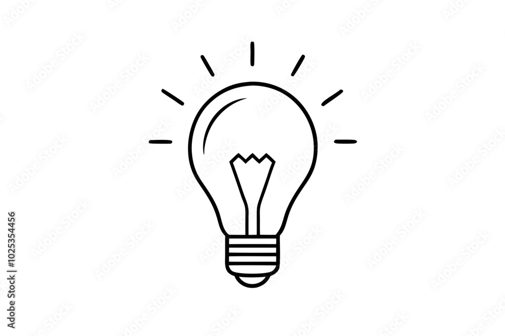 light bulb symbol idea and creativity line drawing vector
light bulb symbol idea and creativity line drawing vector
