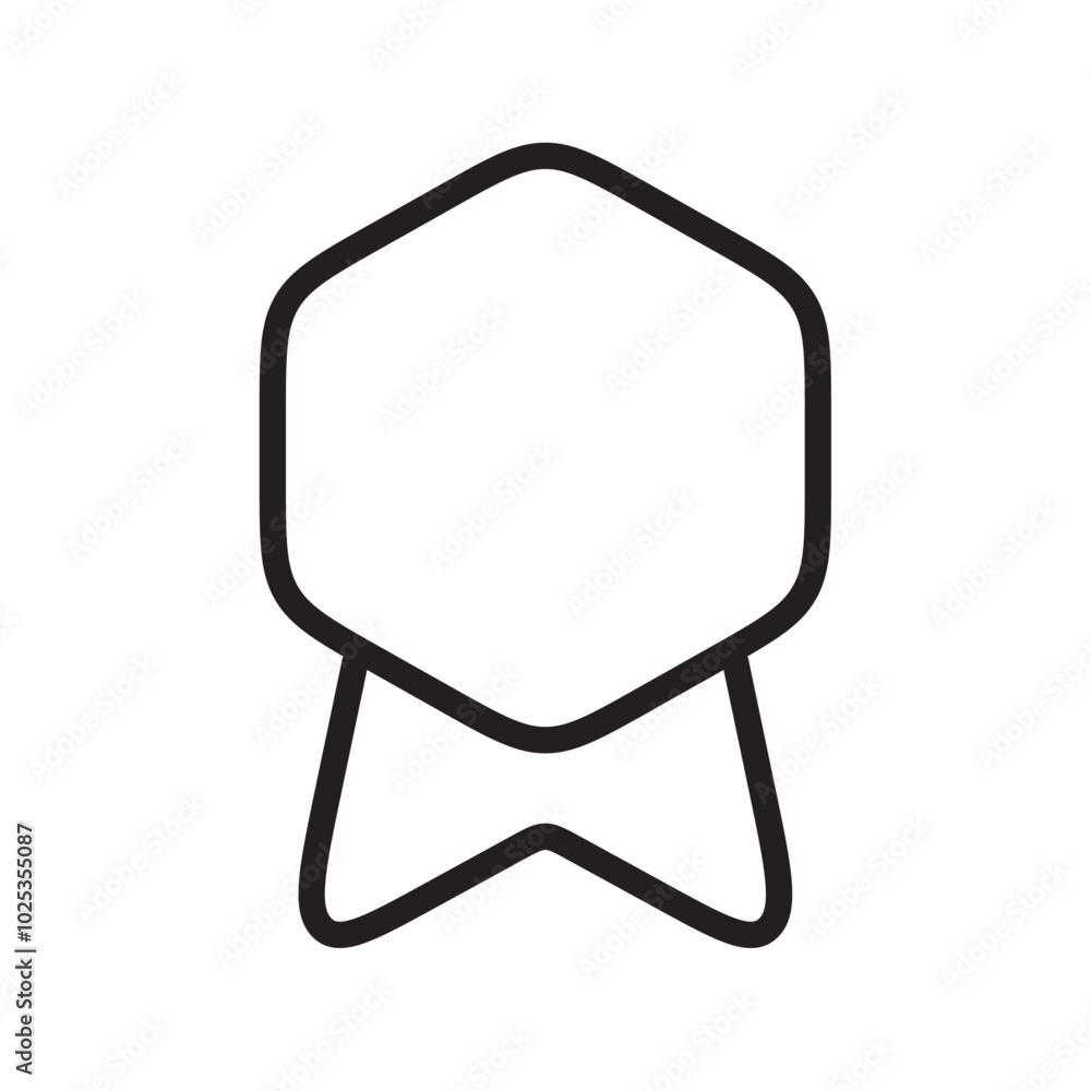 Badge icon Vector set outline Badge icon Vector set outline