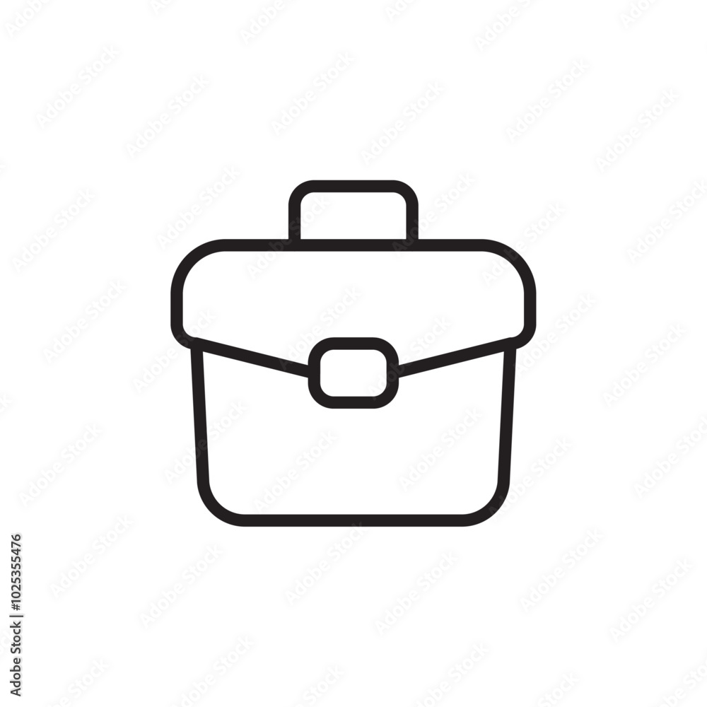 Briefcase icon Vector set outline Briefcase icon Vector set outline