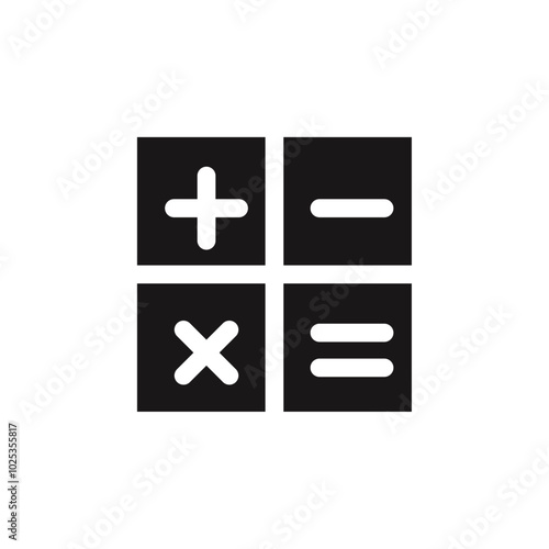 Calculator icon Vector set outline