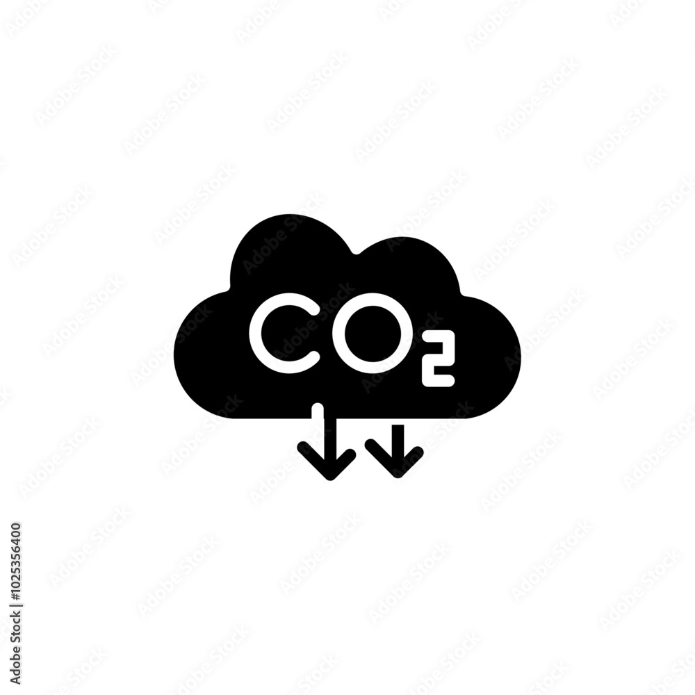 co2 emmission icon Vector set outline co2 emmission icon Vector set outline