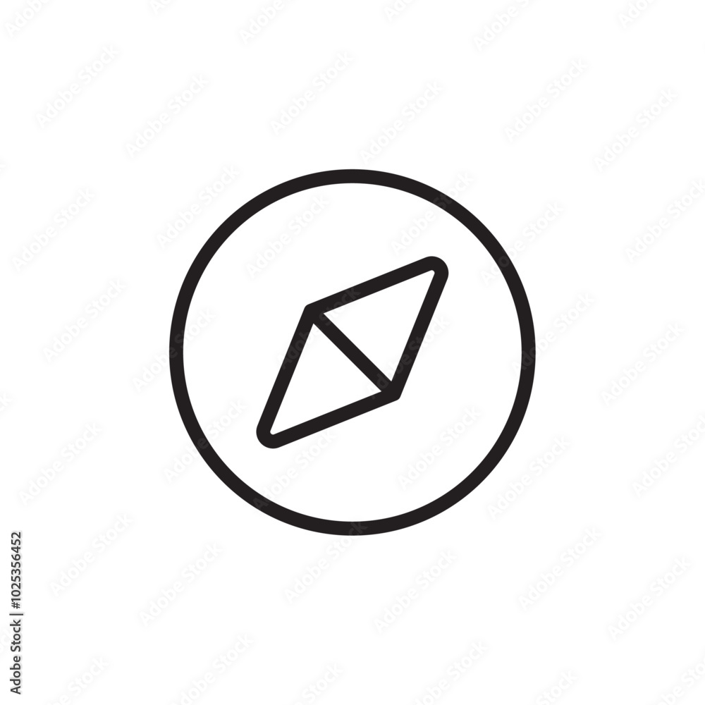 Compass icon Vector set outline Compass icon Vector set outline