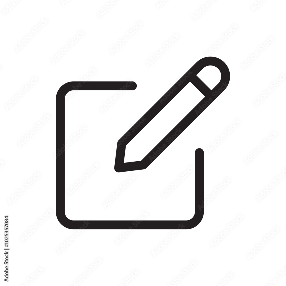 edit icon Vector set outline edit icon Vector set outline