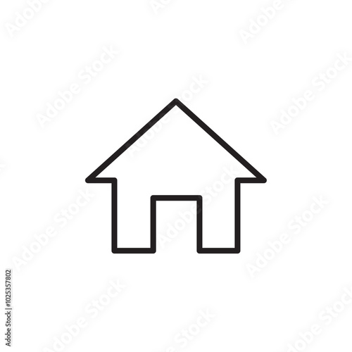 Home icon Vector set outline