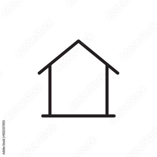 House icon Vector set outline