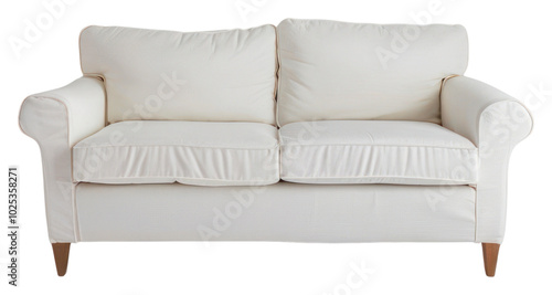 PNG White sofa furniture cushion pillow.