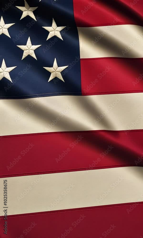 A stunning close up of the American flag showcasing its vibrant colors and rich texture. Perfect for patriotic themes and celebrations of freedom and unity. A stunning close up of the American flag showcasing its vibrant colors and rich texture. Perfect for patriotic themes and celebrations of freedom and unity.