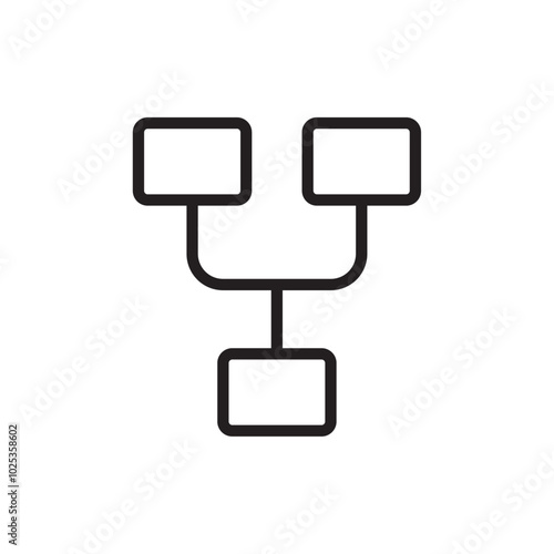 Network icon Vector set outline