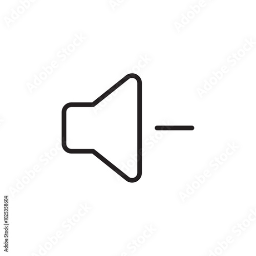 No volume icon Vector set outline