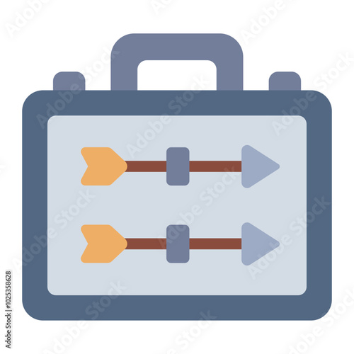 Archery arrow case icon. Holds and protects arrows.