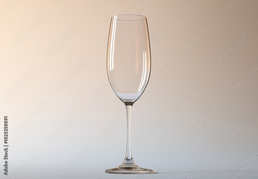 Beautiful empty glass on white background. Beautiful empty glass on white background.