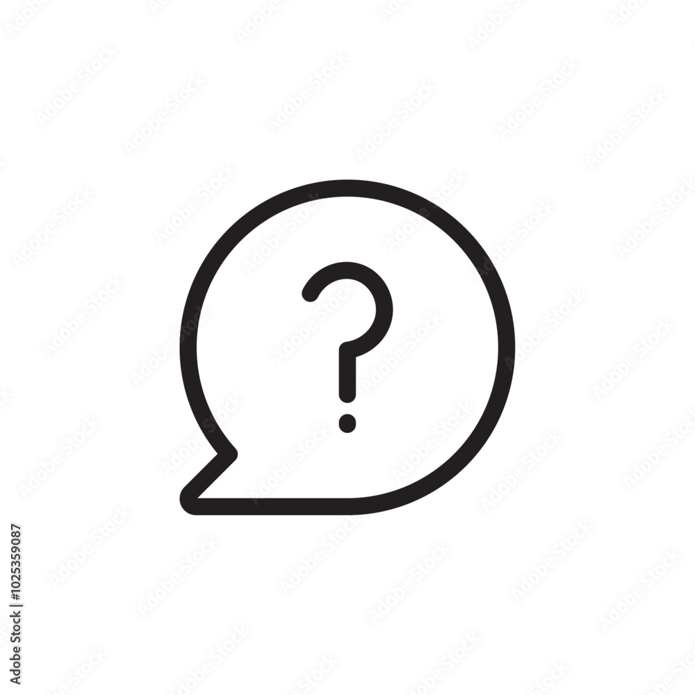 Question icon set Vector set outline Question icon set Vector set outline