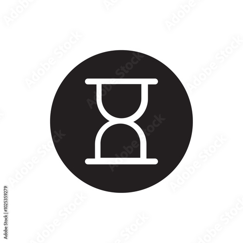 sandclock icon Vector set outline