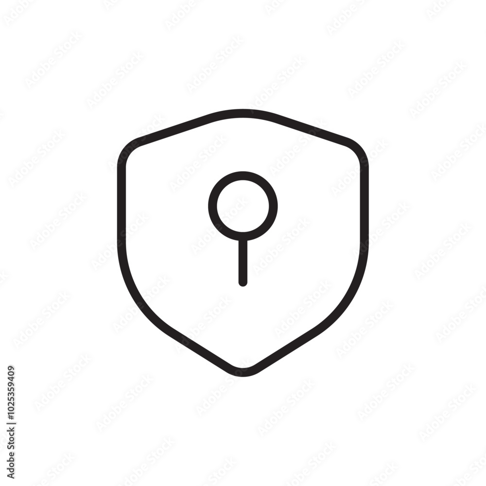 Security icon Vector set outline Security icon Vector set outline