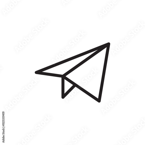 Sent icon Vector set outline
