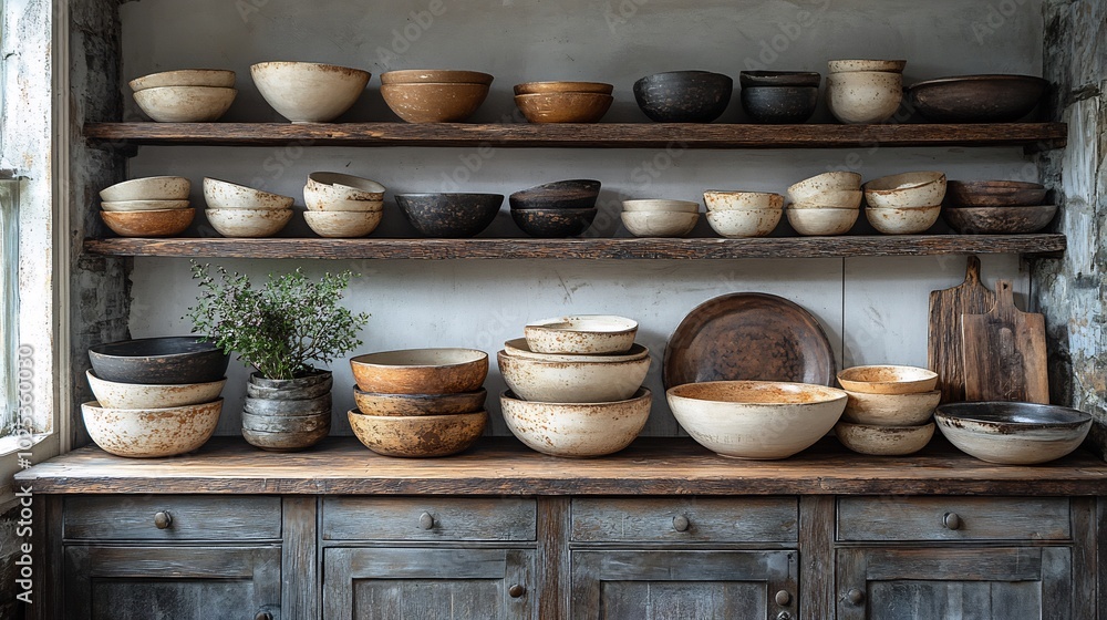 still life composition of sgraffito bowls in a rustic farmhouse kitchen showcasing sgraffito bowls arranged on a wooden table in a rustic farmhouse kitchen with soft, warm lighting and earthy textures still life composition of sgraffito bowls in a rustic farmhouse kitchen showcasing sgraffito bowls arranged on a wooden table in a rustic farmhouse kitchen with soft, warm lighting and earthy textures