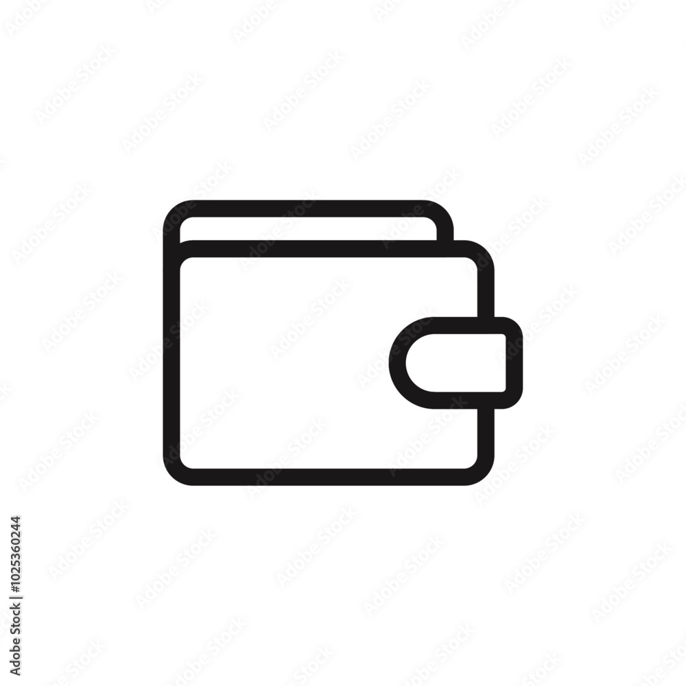 wallet icon Vector set outline wallet icon Vector set outline