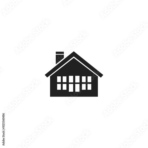 simple roof design logo
