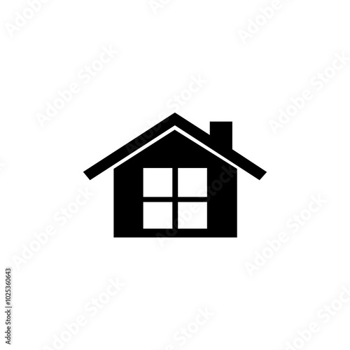 simple roof design logo