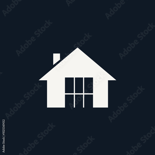 simple roof design logo