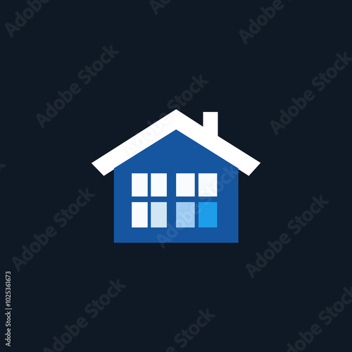 simple roof design logo