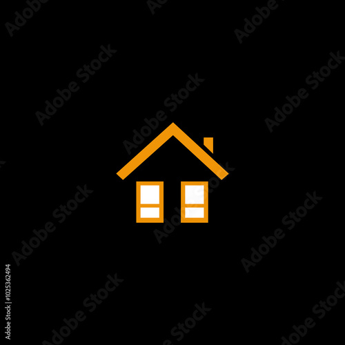 simple roof design logo