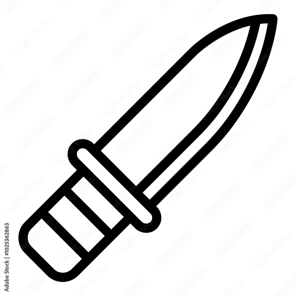 Combat knife used in martial arts and self-defense training. Combat knife used in martial arts and self-defense training.