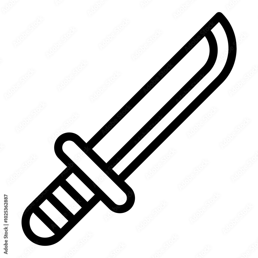 Katana sword used in Japanese martial arts and training. Katana sword used in Japanese martial arts and training.