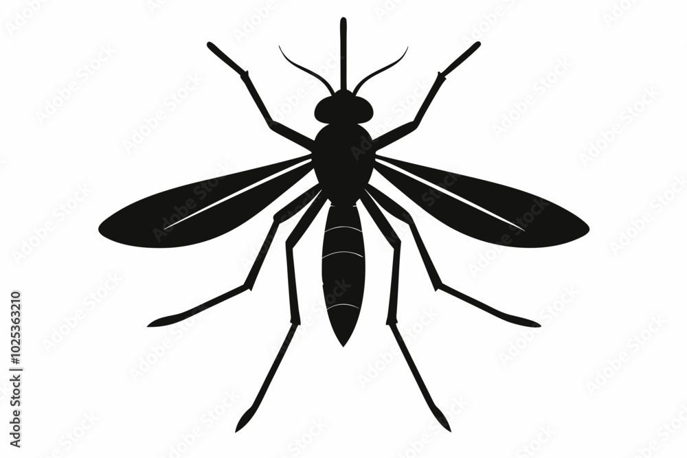 Mosquito Icon, Bloodsucking Vector Silhouette, Close Up Mosquito Silhouette
Mosquito Icon, Bloodsucking Vector Silhouette, Close Up Mosquito Silhouette