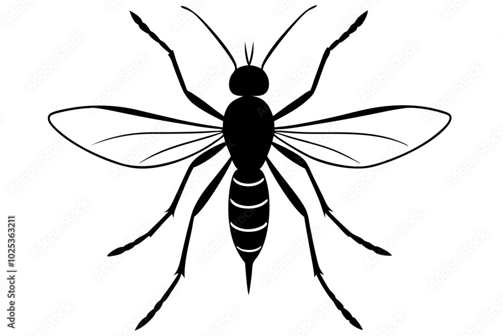 Mosquito Icon, Bloodsucking Vector Silhouette, Close Up Mosquito Silhouette
Mosquito Icon, Bloodsucking Vector Silhouette, Close Up Mosquito Silhouette
