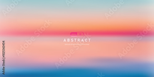 afternoon Sea abstract gradient vector background. blue orange blue pink gradient vector background