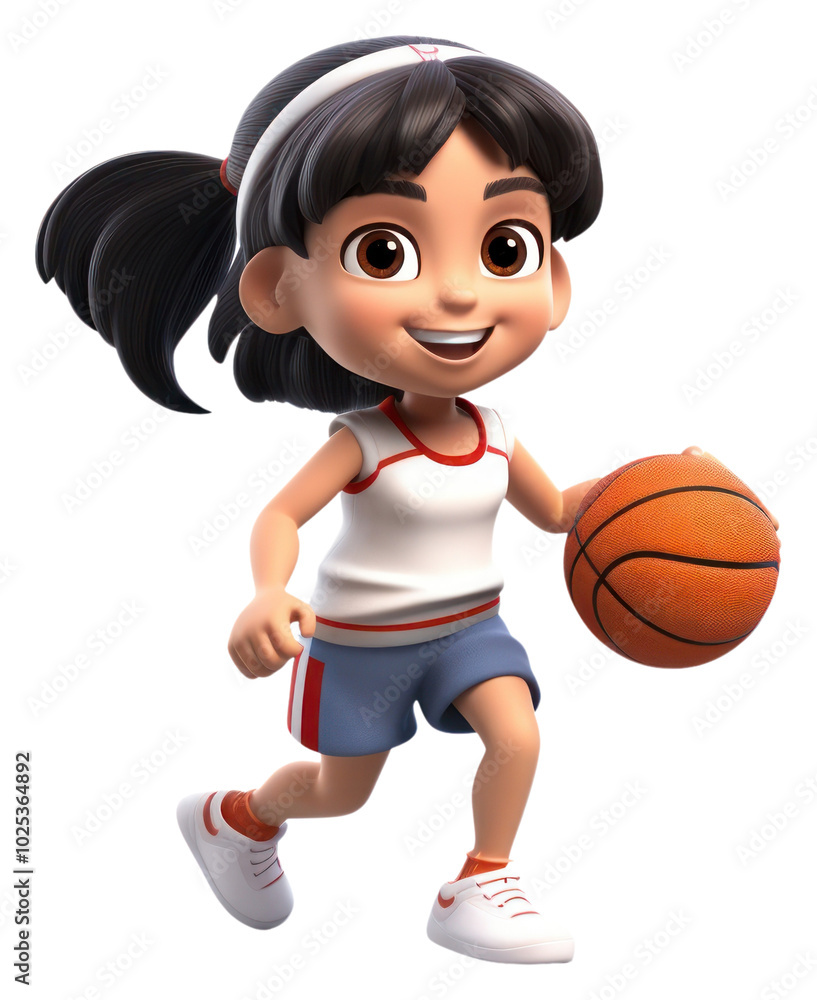 PNG Little asian girl basketball player holding game ball smiling cartoon sports. PNG Little asian girl basketball player holding game ball smiling cartoon sports.