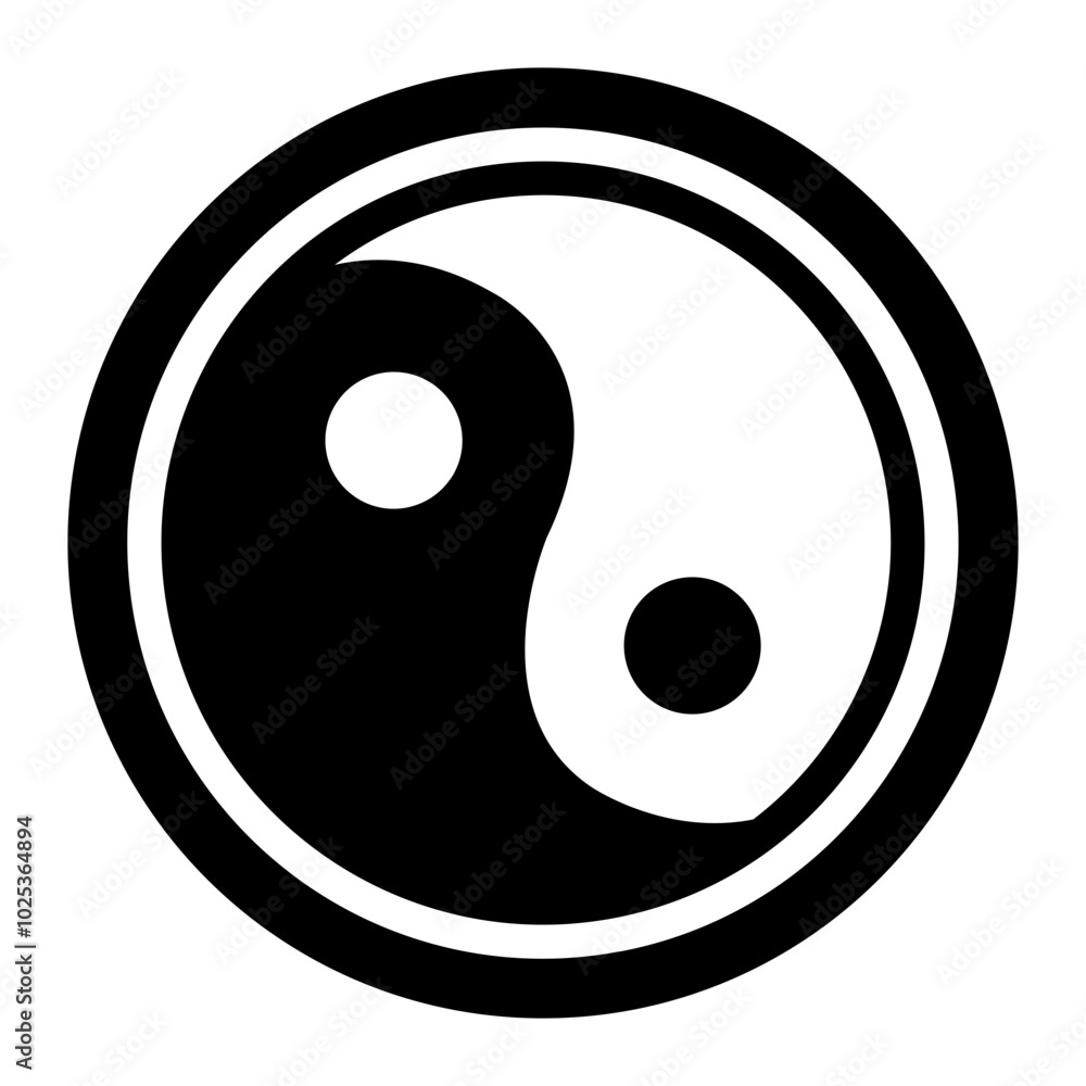 Ying Yang symbol representing balance and harmony. Ying Yang symbol representing balance and harmony.
