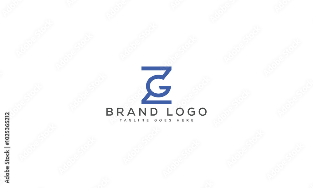 ZG logo design vector template design for brand. ZG logo design vector template design for brand.