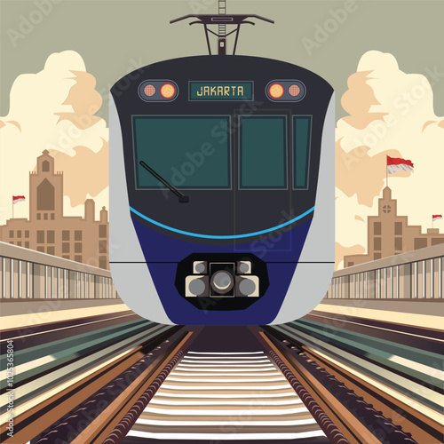 Modern Jakarta Metro Rail: Urban Public Transportation in Indonesia