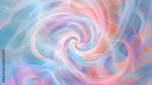 Abstract Swirling Pastel Background with Delicate Lines and Blurry Effects.