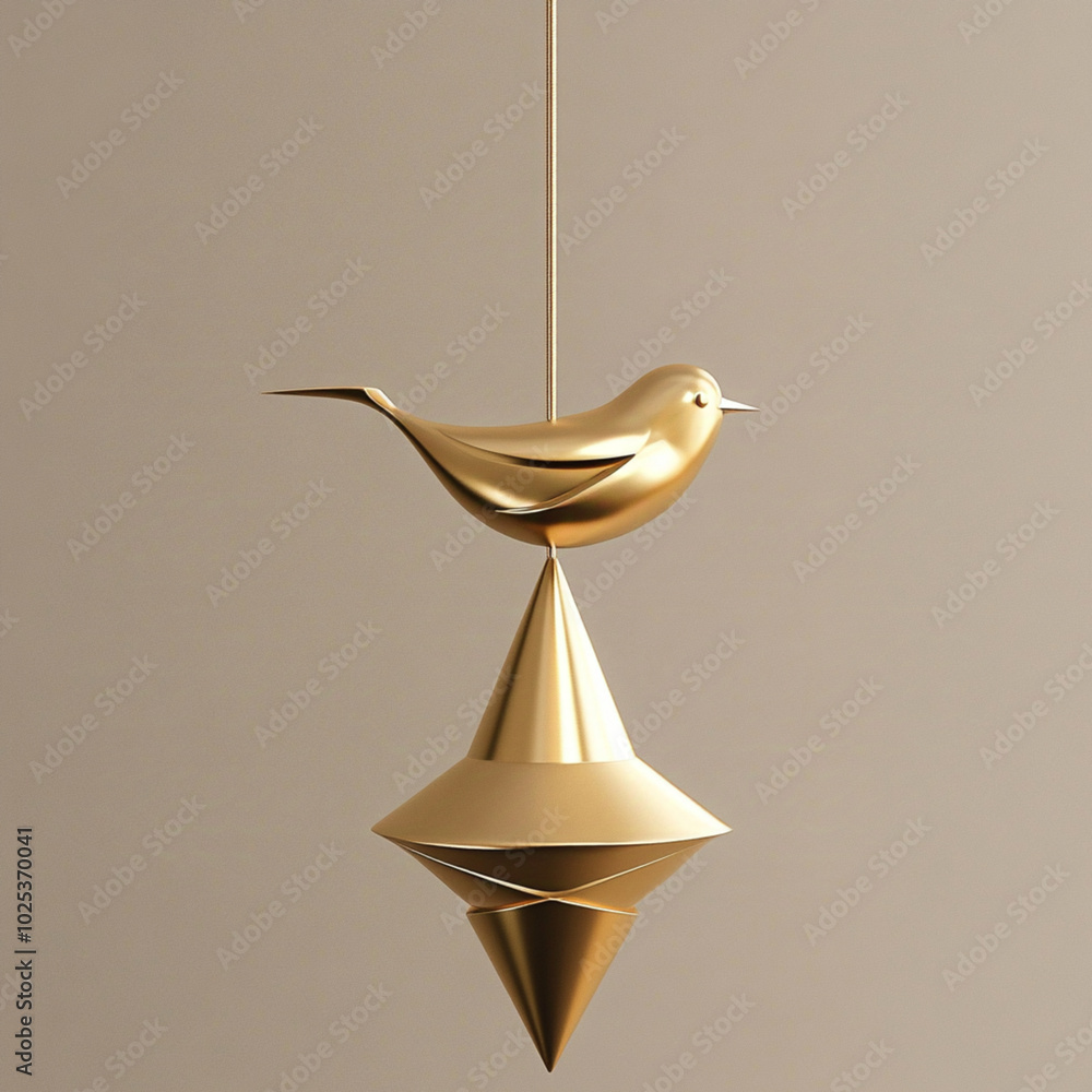 flat illustration of christmas decoration in 3d flat illustration of christmas decoration in 3d