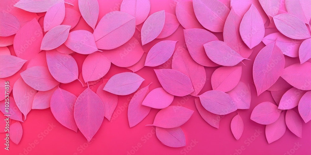 Vibrant pink leaf cluster showcasing the beauty of nature, Vibrant pink leaves highlighting the beauty of nature Vibrant pink leaf cluster showcasing the beauty of nature, Vibrant pink leaves highlighting the beauty of nature