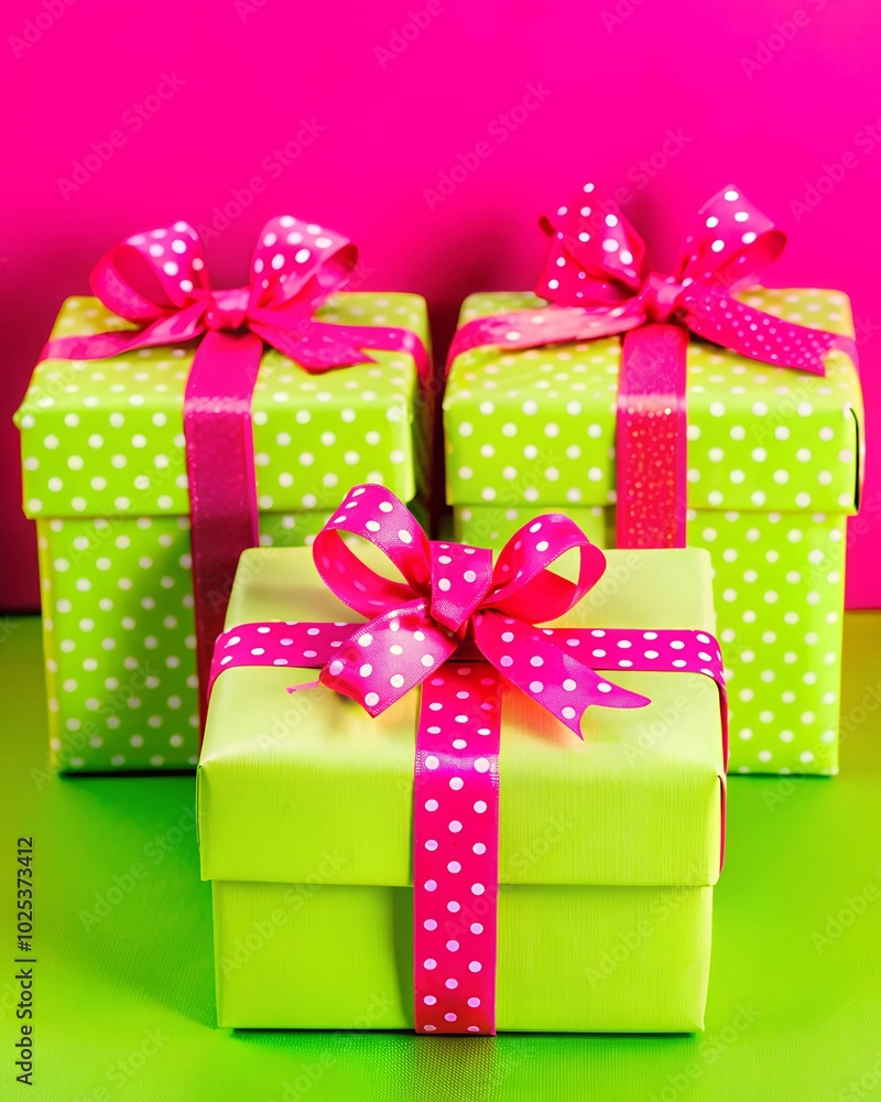 Obraz premium gift box with ribbon