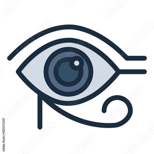 Eye of Horus culture representing protection and power in Egyptian mythology.