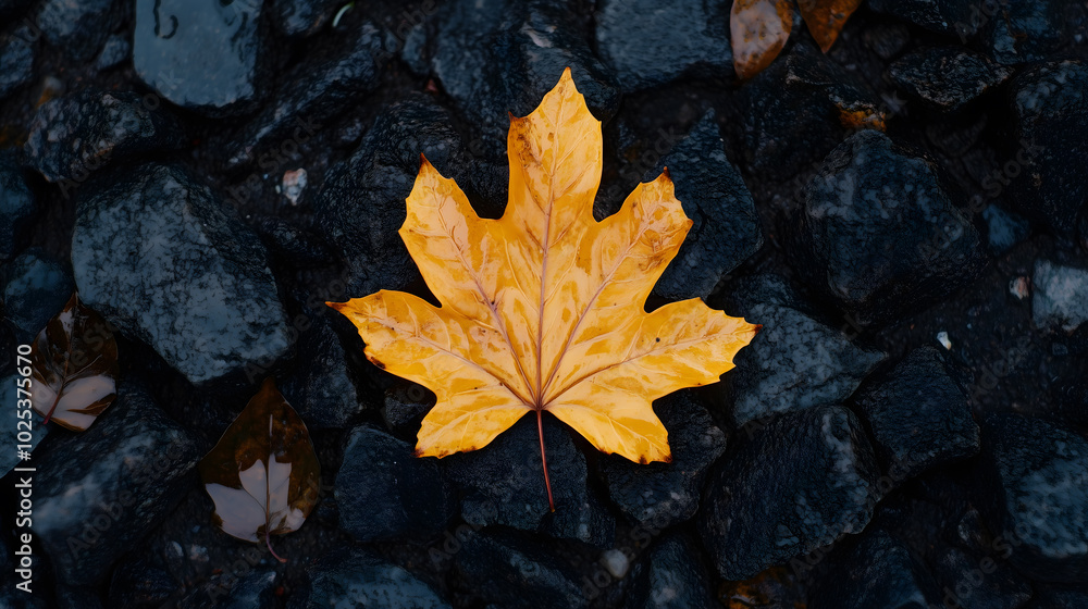 Yellow Leaf on Dark Ground
Yellow Leaf on Dark Ground