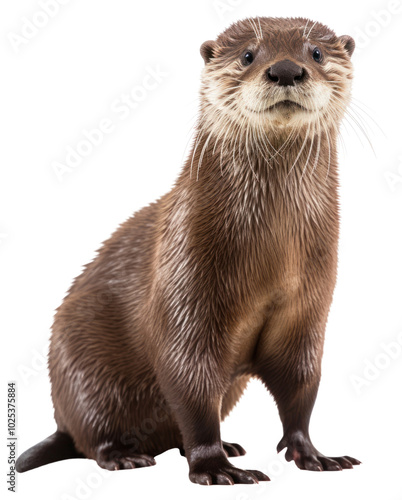 PNG European otter wildlife animal mammal.