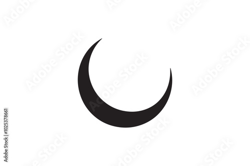 Crescent Moon Islamic Symbols for Ramadan, Eid, and Eid Al-Adha - Vector Illustration for Logos, Websites, and Posters