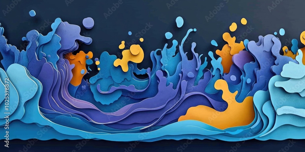 Dynamic water splash against a dark backdrop, featuring various design elements for versatile creative use, Dynamic water splash on dark background with design elements for creative projects Dynamic water splash against a dark backdrop, featuring various design elements for versatile creative use, Dynamic water splash on dark background with design elements for creative projects