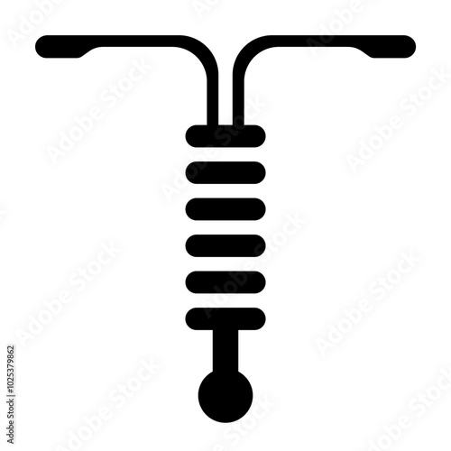 Intrauterine device IUD for contraceptive use and birth control.