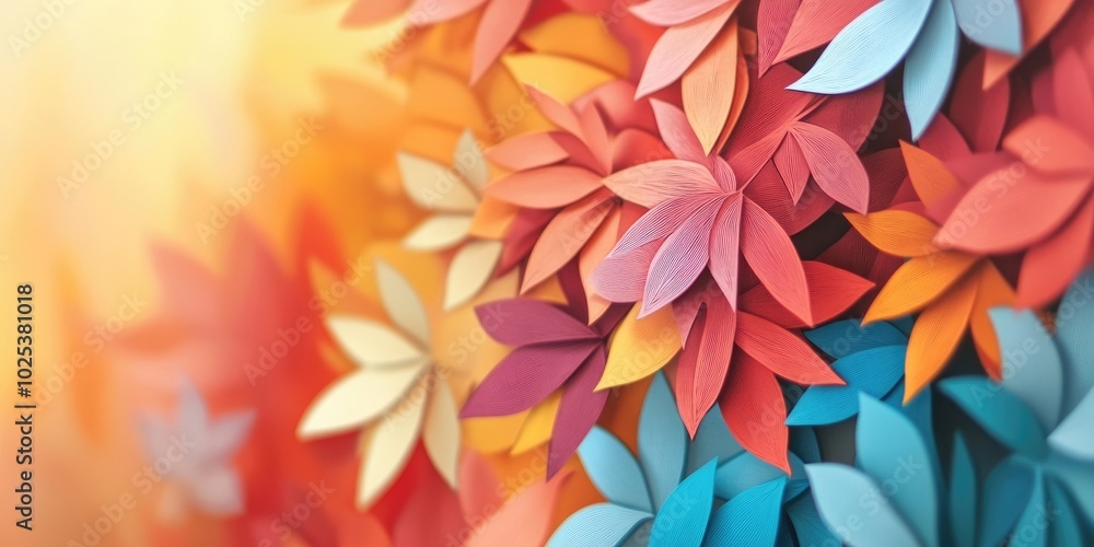 Close-up image of a wood piece featuring a shallow depth of field, showcasing vibrant Autumn colors against a blurred backdrop Close-up image of a wood piece featuring a shallow depth of field, showcasing vibrant Autumn colors against a blurred backdrop