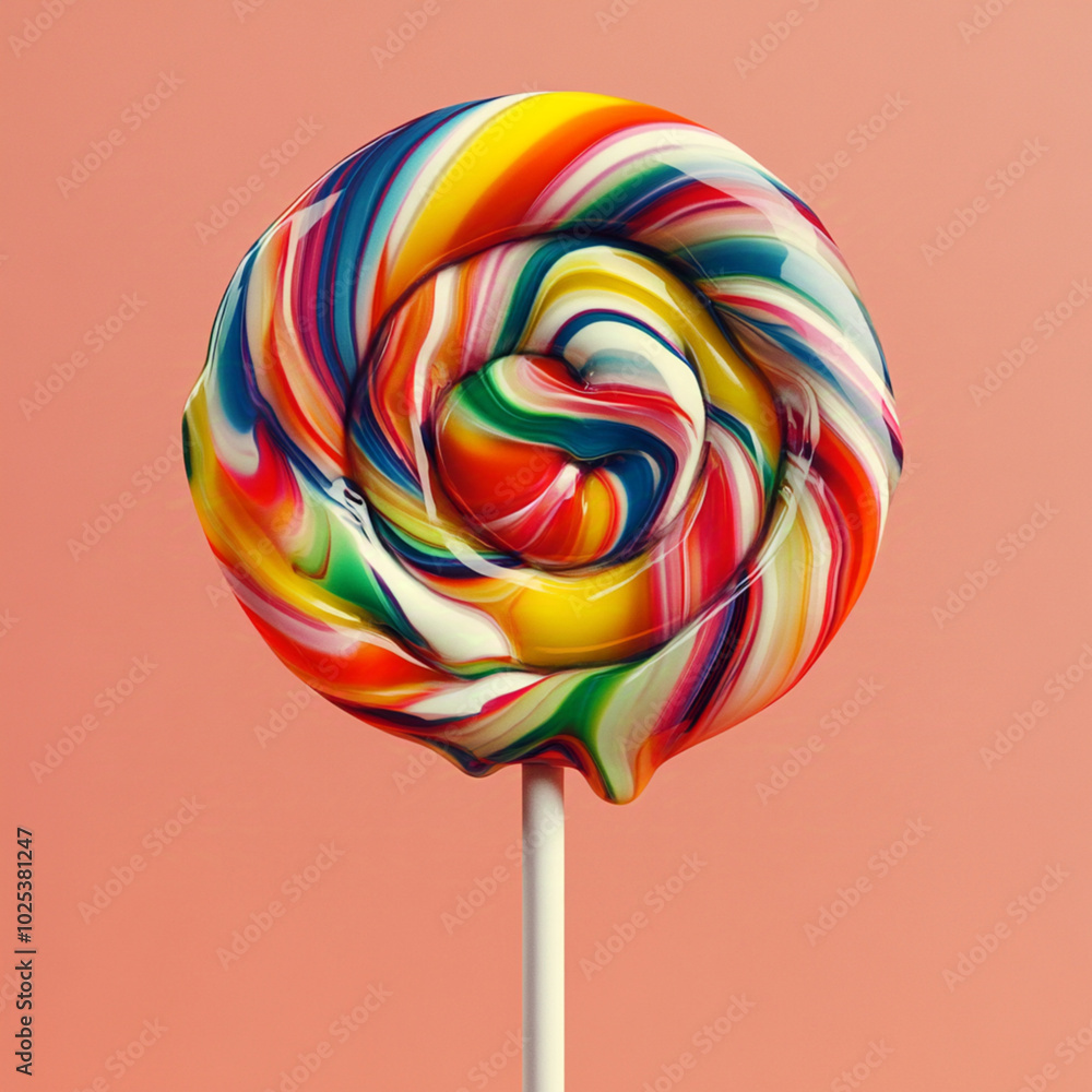 close up hyper realistic picture of semi transparent lollipop, colorful close up hyper realistic picture of semi transparent lollipop, colorful