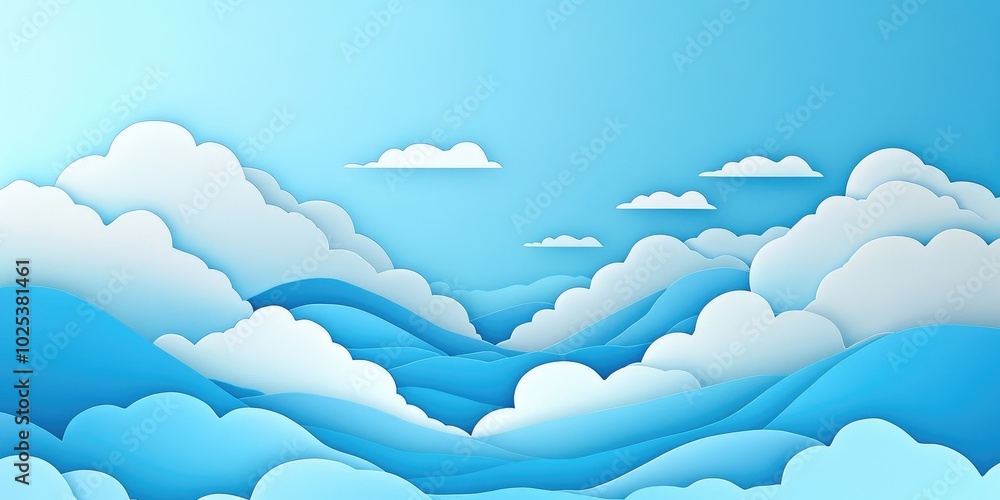 Clear blue sky with fluffy clouds, summer atmosphere, natural landscape backdrop, Clear blue sky with fluffy clouds and a natural landscape backdrop Clear blue sky with fluffy clouds, summer atmosphere, natural landscape backdrop, Clear blue sky with fluffy clouds and a natural landscape backdrop